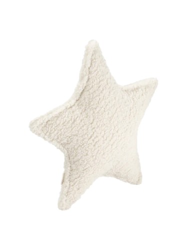 Cream White Star Cushion
