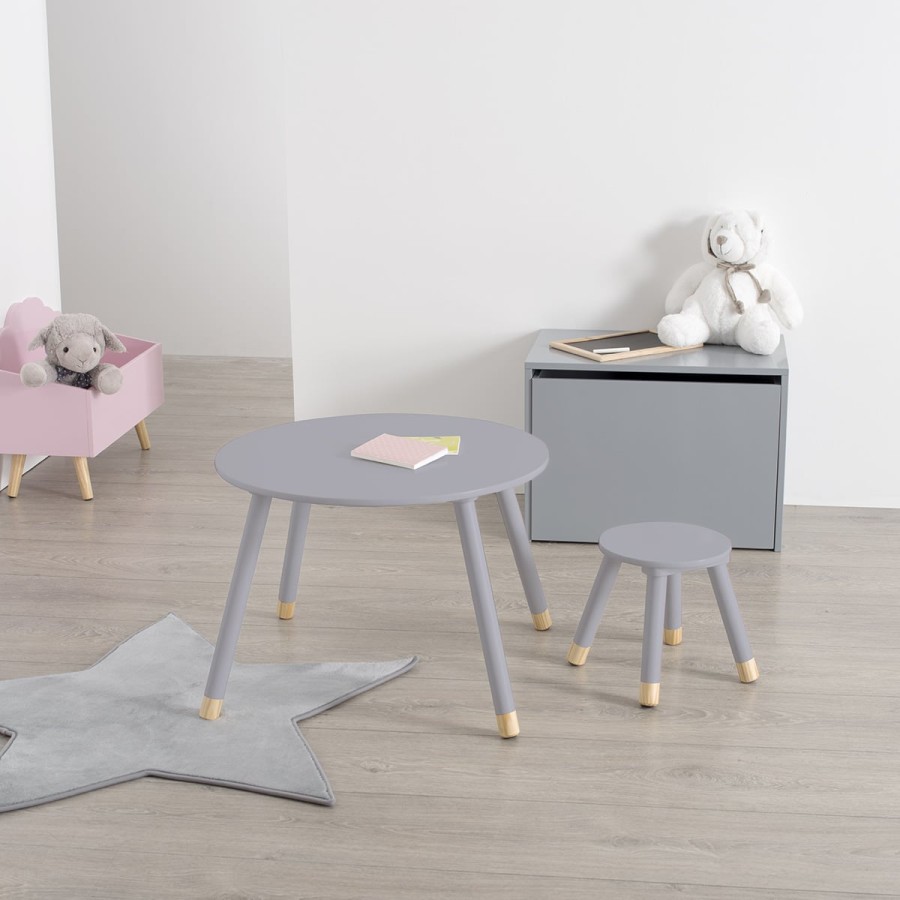 Round Baby Table "Grey"