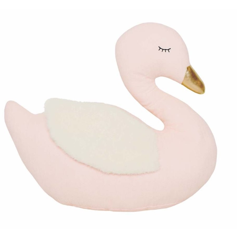 Dekoratyvinė vaikiška pagalvėlė "Rožinė gulbė"