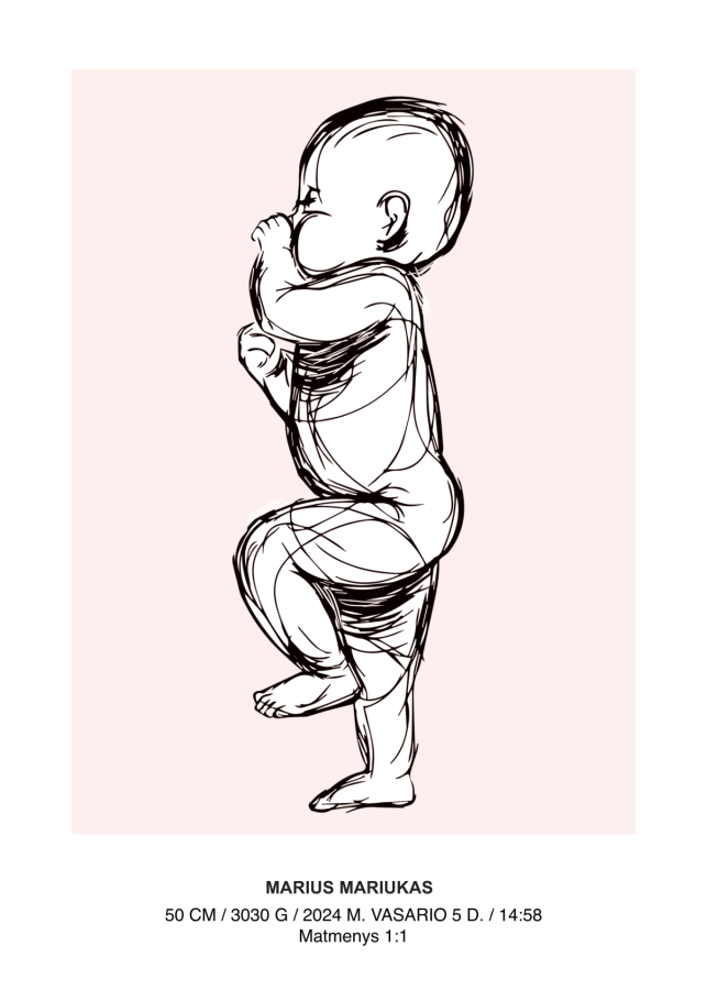 Kūdikio gimimo plakatas Kūdikio gimimo plakatas