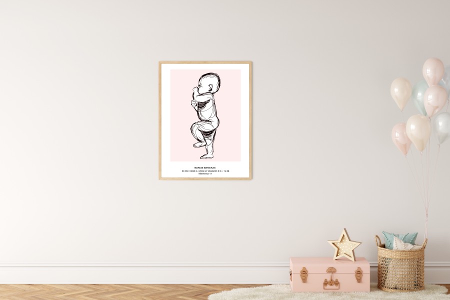 Kūdikio gimimo plakatas Kūdikio gimimo plakatas