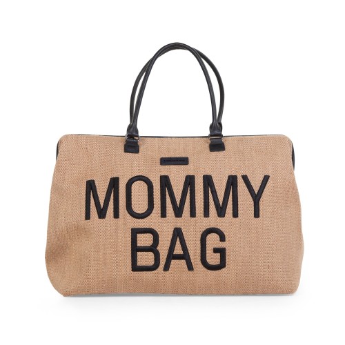 MOMMY Bag Nursery Bag - Raffia