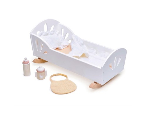 Medinė lelių lovytė