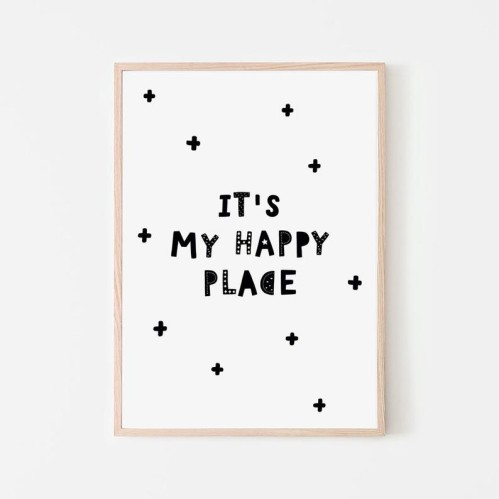 Kids Poster "My Happy Place" 