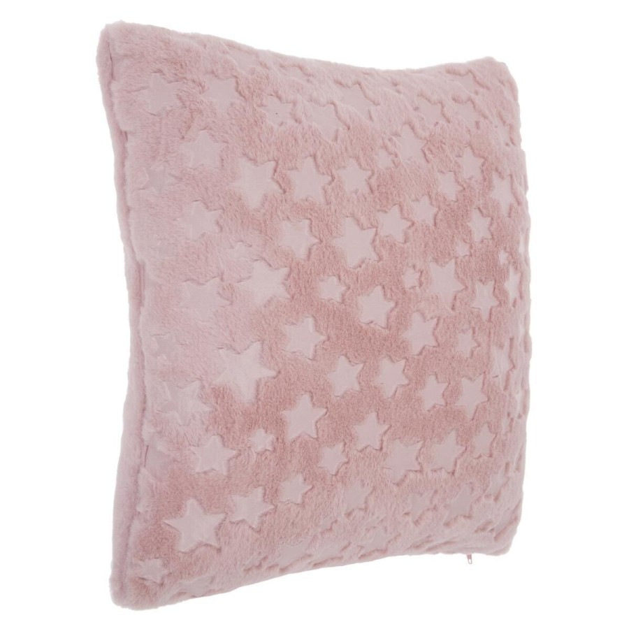 Rožinė kailiuko pagalvė