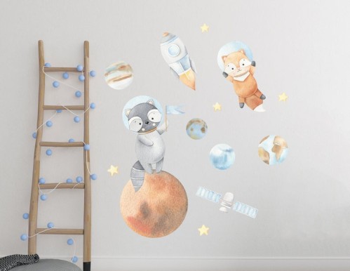 Wall Stickers Space Animals
