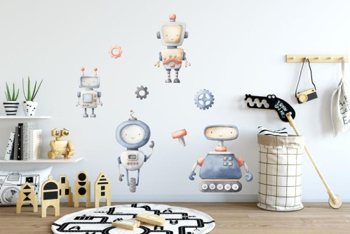Boys Wall Sticker Robots