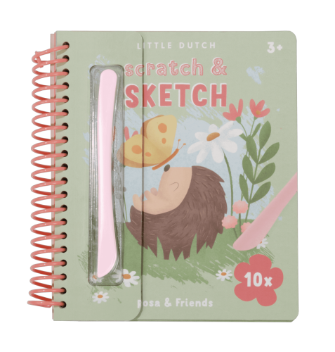 Little Dutch Scratch & sketchbook book ´Rosa & Friends´