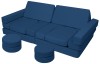 Transformuojama sofa su vairu