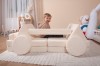 Transformuojama sofa su vairu