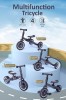Konvertuojamas triratis-balansinis dviratis (1-5 m)