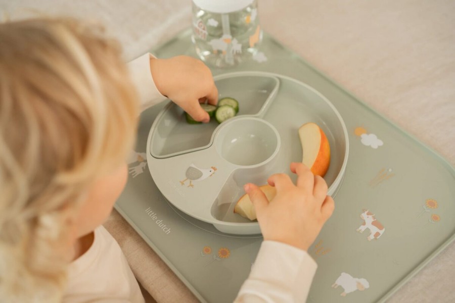 Vaikiška lėkštutė su skyreliais