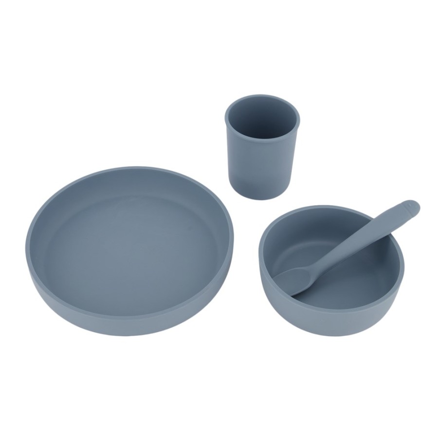 Silicone Dinner Set Blue