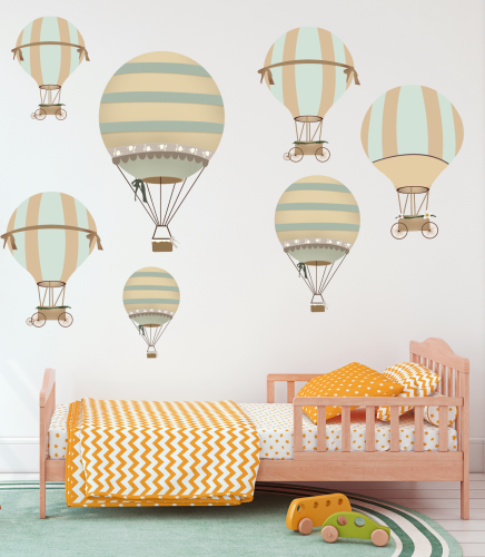 Kids Wall Stickers "Hot Air Balloons"