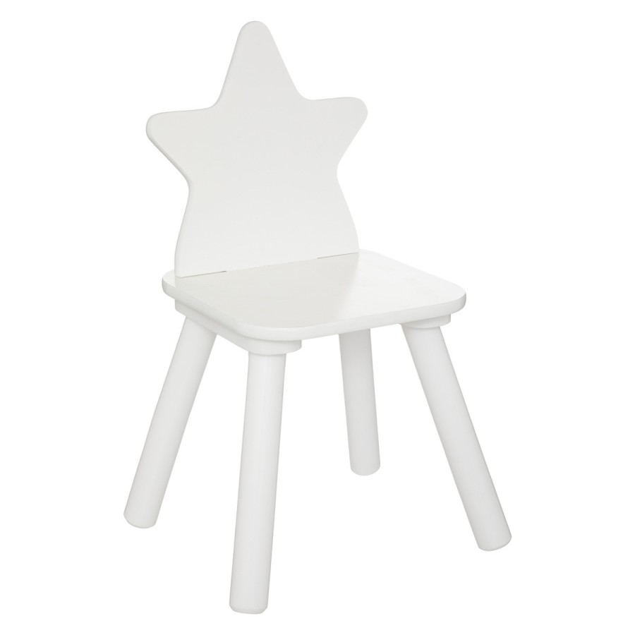 Balta vaikiška kėdutė "Žvaigždutė"