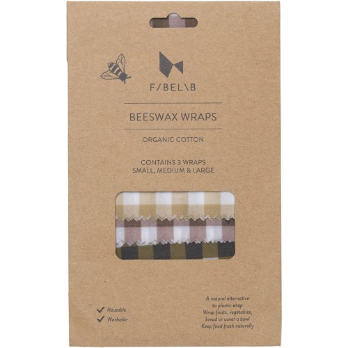 Beeswax Wraps - Ochre mix - 3 pack