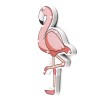 Šviečianti dekoracija "Flamingas"
