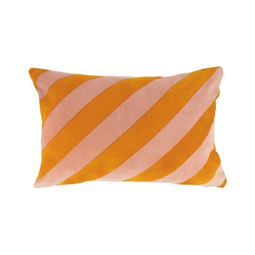 Striped Cushion Cover Orange