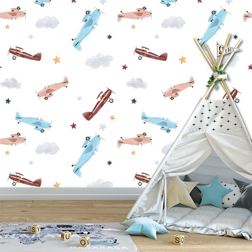 Wall Sticker "Planes and Clouds"