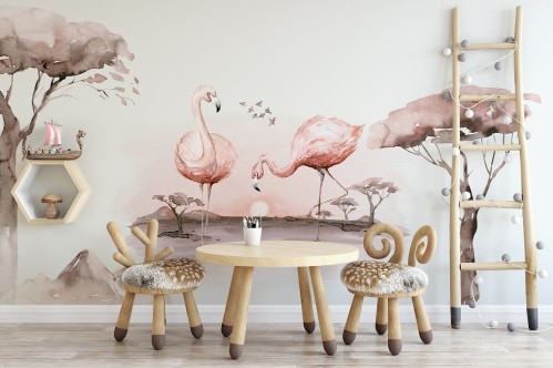 Wallpaper "Flamingo"
